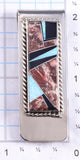 Silver Multistone Navajo Inlay Money Clip by Arnold Yazzie 5L25A