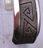 Vintage Silver & Turquoise Multistone Navajo Inlay Bracelet Richard Tsosie 5K10D