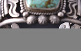 Silver & Turquoise Navajo Handmade Bracelet by Michael Calladitto 6D07D