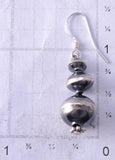 Silver Navajo Pearls Stacked Earrings by Treva Jim 5G18D