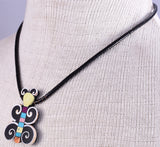 Butterfly Design Necklace by Mary Tafoya - 5L11L
