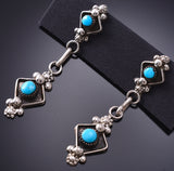 Silver and Turquoise Zuni Dangle Earring 6K02J