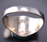 Size 8-3/4 Zuni Turquoise Men's Pinky Ring by Johnson Laweka 6K22H