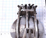 Vintage Silver & Natural Turquoise Navajo Cluster Bracelet signed XXX 6A21T