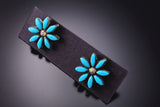 Zuni Turquoise Pettipoint Earring by Larry Delena 3E18N