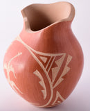 Traditional Jemez Pottery by Alfreda Fragua with Corn Design 4D01D