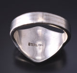 Vintage Size 6-1/4 Silver Multistone Zuni Inlay Ring 5K10P