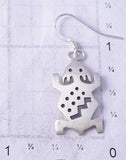 Silver Navajo Handmade Sacred Horned Toad Earrings by Robert Gene 5G22S