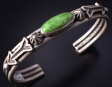 Silver & Carico Lake Turquoise Arrow Protection Bracelet by Erick Begay 5H03Y