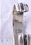 Vintage Silver Navajo Handmade Mountains Bracelet by Al Joe 5K17H