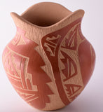 SgraffitoTraditional Jemez Pottery by Alfreda Fragua with Bear Design 4D01H