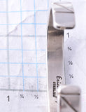 Silver Navajo Handfiled Mountains Bracelet by Erick Begay 3H21F