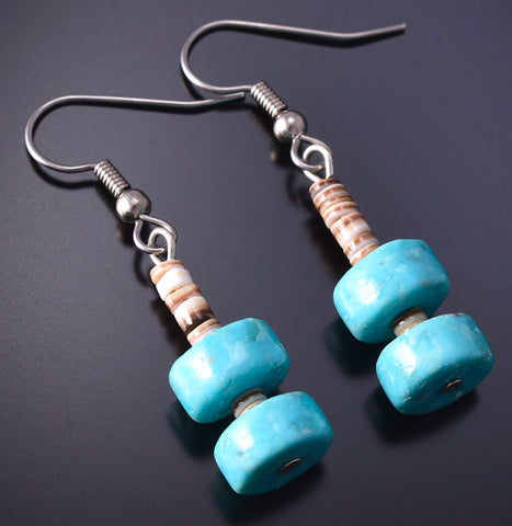 Turquoise Santo Domingo Stack Earrings 5D18O