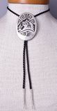 Sterling Silver Navajo Bear Design Bolo Tie by Sonny Gene 5L23V