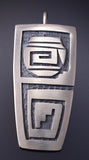Silver Hopi Handmade Pottery Pendant by Trinidad Lucas 5J29H