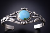Classic Navajo Sonoran Gold Turquoise Bracelet by Darrell Morgan 6K28W