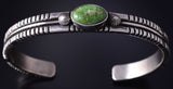 Silver & Sonoran Gold Turquoise Navajo Concho Men's Bracelet - Erick Begay 5H01R