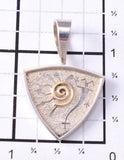 Vintage Petroglyph pendant Silver and 14k gold by Myron Panteah - 6K02Z
