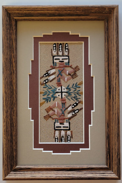 Navajo Sandpainting by Marlene Doby - Sun Design 6D01F