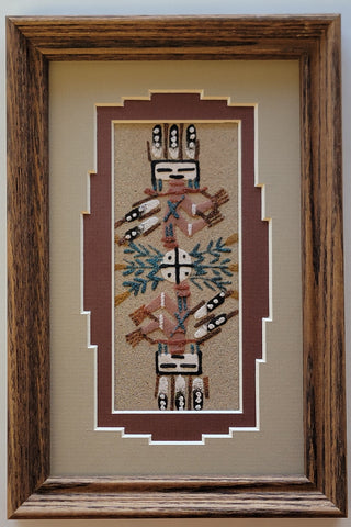 Navajo Sandpainting by Marlene Doby - Sun Design 6D01F