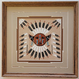 Navajo Sandpainting by Glen Nez - Sun Design- 6D02M