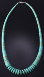 21" Santo Domingo Pueblo (Kewa) Turquoise Necklace by Lupe Lavato 5G28A