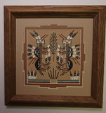 Navajo Sandpainting by Glen Nez - Yei-Bi-Chei and Corn - 5J08K
