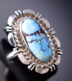 Size 5-1/2 Golden Hills Turquoise Ring by Norvin Johnson 6K26Q