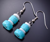 Silver & Turquoise Multistone Santo Domingo Stacked Earrings Randy Garcia 3K09S