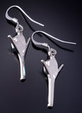 Silver & Turquoise Navajo Freedom Earrings by Gary Shorty 5G22B