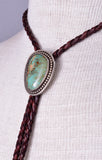 Silver & Royston Turquoise Bolo Tie by Ravis McQuade Henry 5L23U