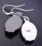 Silver & Turquoise Navajo Dangle Earrings by Sharon McCarthy 6F17R