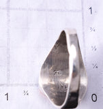Size 11-1/2 Silver & Turquoise Multistone Navajo Inlay Mens Ring  Mary Lincoln 6D09S