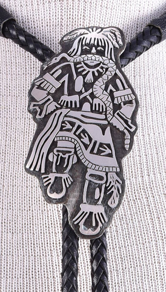 Vintage Snake Dancer Bolo Tie by Monte Navasie 5L11H