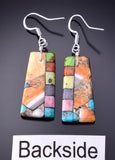 Spiny Oyster Shell Santo Domingo Handmade Earrings by Mary Louise Tafoya 3G07Y