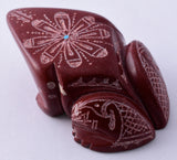 Pipestone Zuni Frog Fetish by Adrianna Cellicion 5L09M