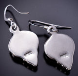 Silver & Opal Navajo Handmade Earrings by Rita Largo 6D09M