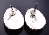 Silver & Lapis Navajo Handmade Post Earrings by Chassity Belone 6F09X