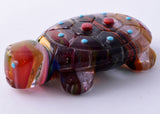 Multi-colored Rainbow Zuni Turtle Fetish by Reynold Lonasee 5L09J