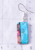 Santo Domingo Pueblo (Kewa) Turquoise Multistone Earrings by Mary Tafoya 6D22L