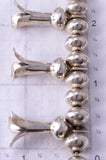 31" Silver Navajo Handmade Squash Blossom Necklace 5H21V