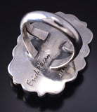 Size 6 Silver & Golden Hills Turquoise Fresh Pearl Navajo Ring Erick Begay 5F30H