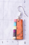 Santo Domingo Pueblo (Kewa) Multistone Dangle Earrings by Mary Tafoya 6D22K