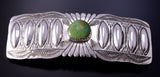 Silver & Turquoise Navajo Handstamped Hair Barrette 4L07E