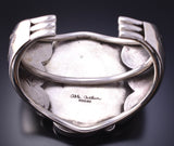 Vintage Silver & Turquoise Navajo Cluster Bracelet by Able Arthur 4K10Q
