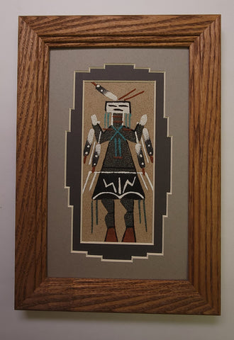 Navajo Sandpainting by Glen Nez - Yei- Bi - Chei 5J08Q
