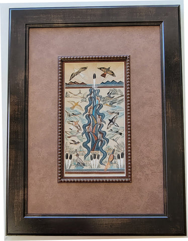 Navajo Sandpainting by Rosie Yellowhair - Tree of Life - 6D02Q