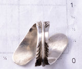 Adjustable Silver Navajo Handstamped Eagle Feather Wrap Ring Pete Johnson 6F22O