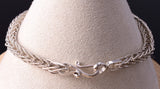 Reversible Silver & Turquoise w/ Coral Zuni Chain Bracelet by Smokey Gchachu 5J29A