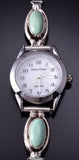 Silver & Turquoise Navajo Handmade Watch by RB 5B19K